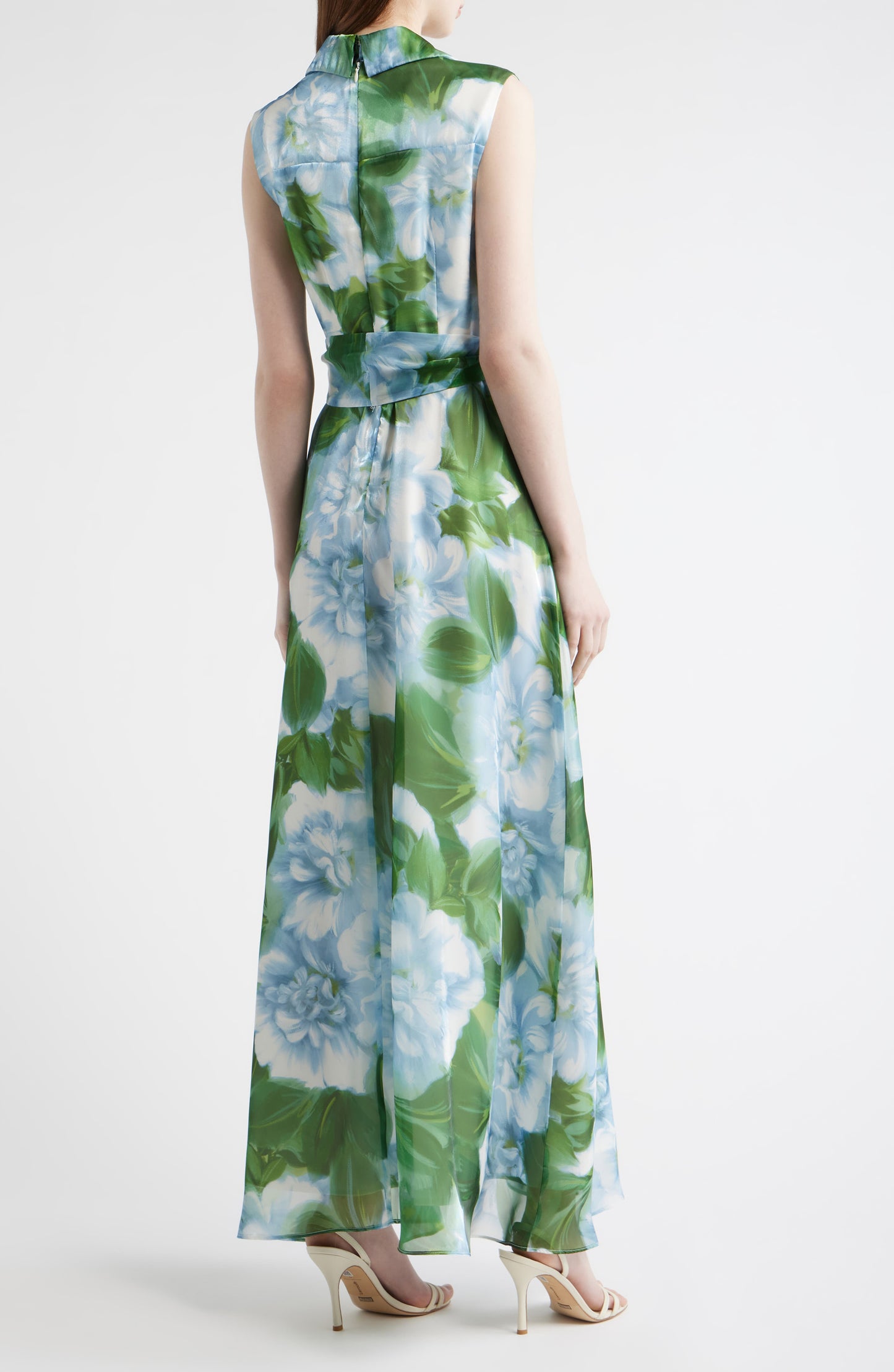 Tie Waist Sleeveless Gown
