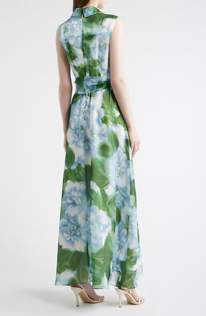 Tie Waist Sleeveless Gown