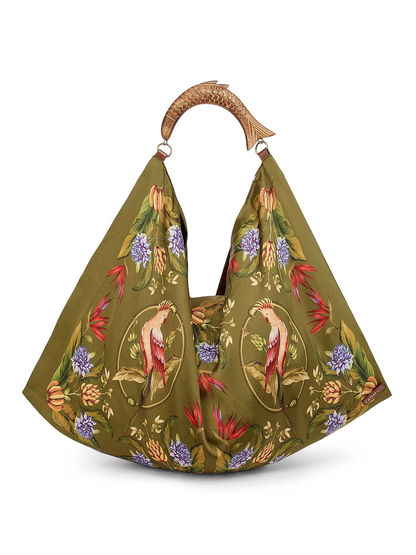 Satin Scarf Medium Bag