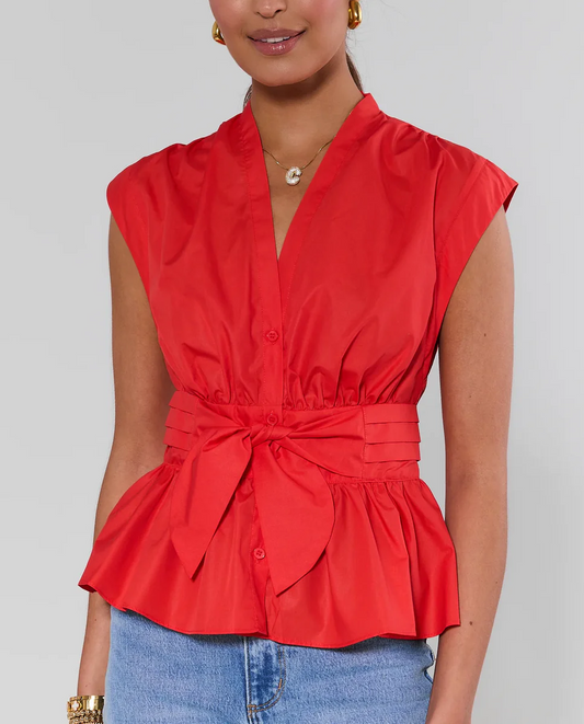 Betty Blue Polka Dot Top