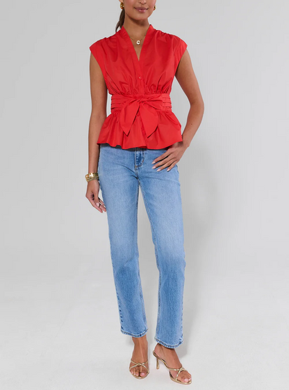 Betty Blue Polka Dot Top