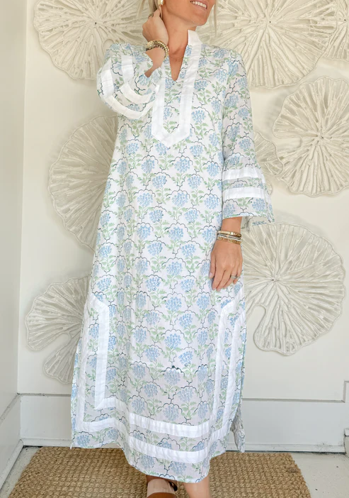 The Remi Block Print Maxi Dress