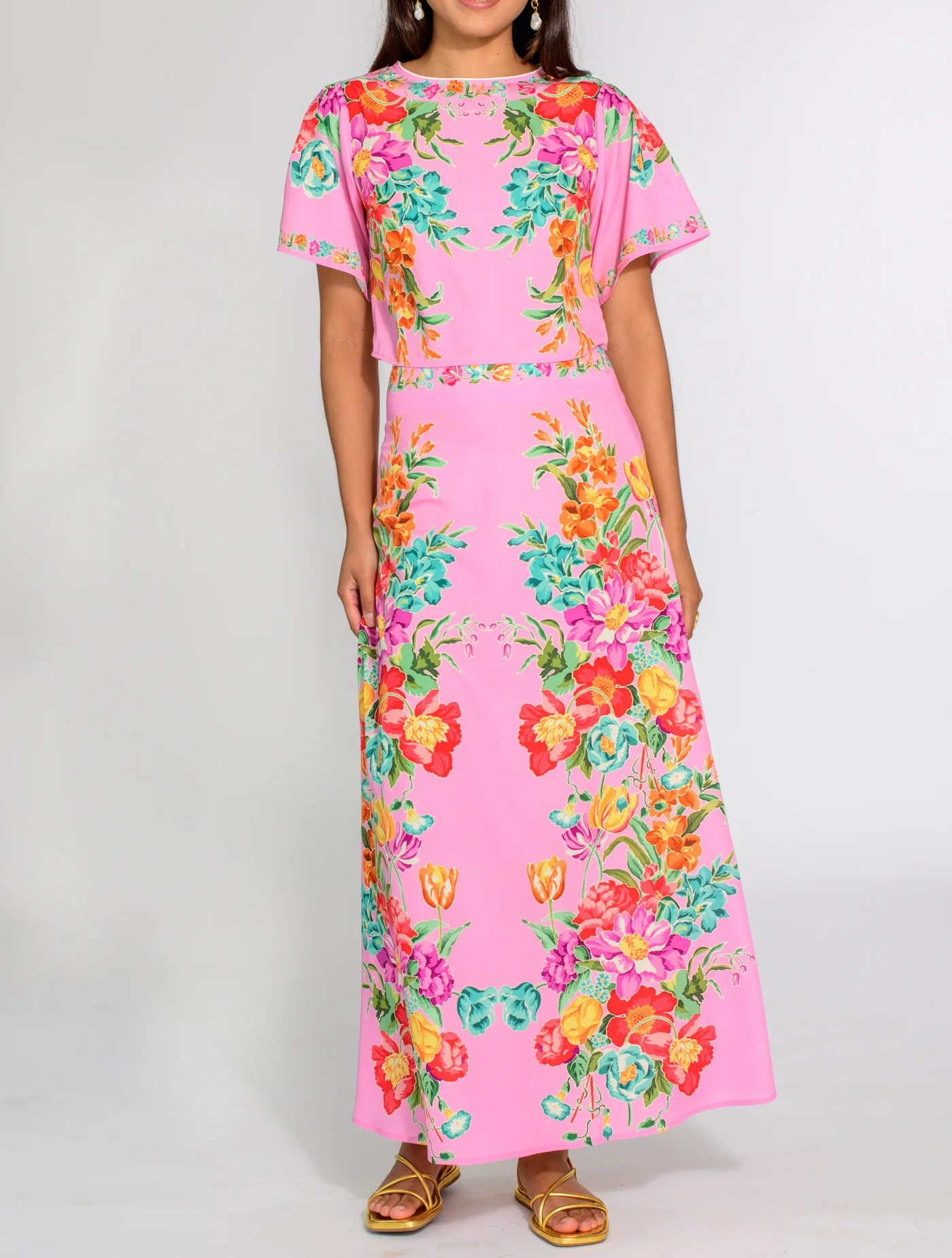Paloma Print Dress - Cotton Candy