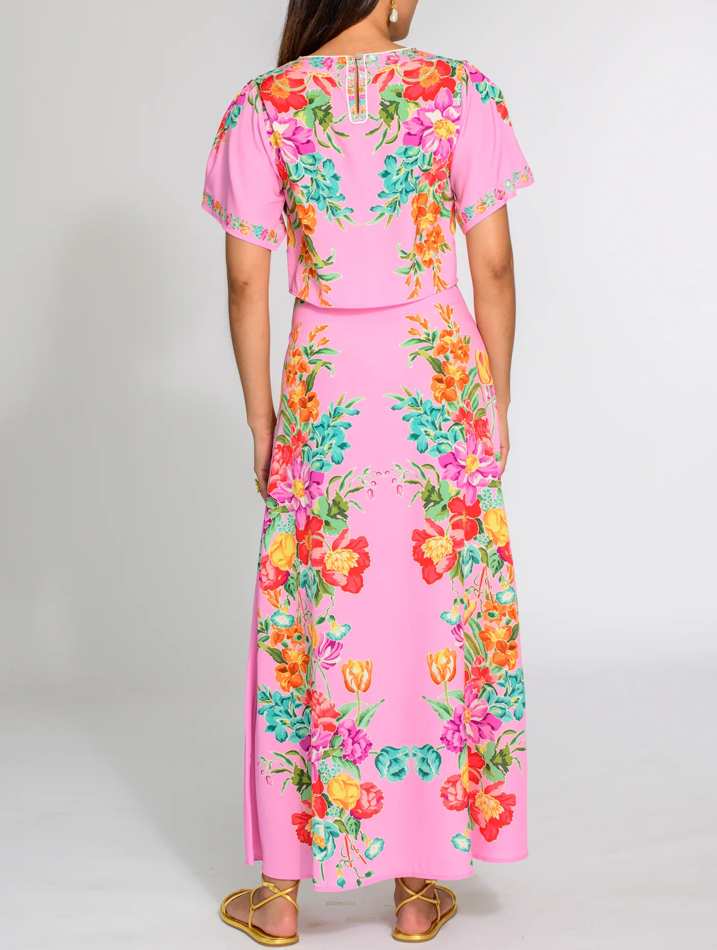 Paloma Print Dress - Cotton Candy