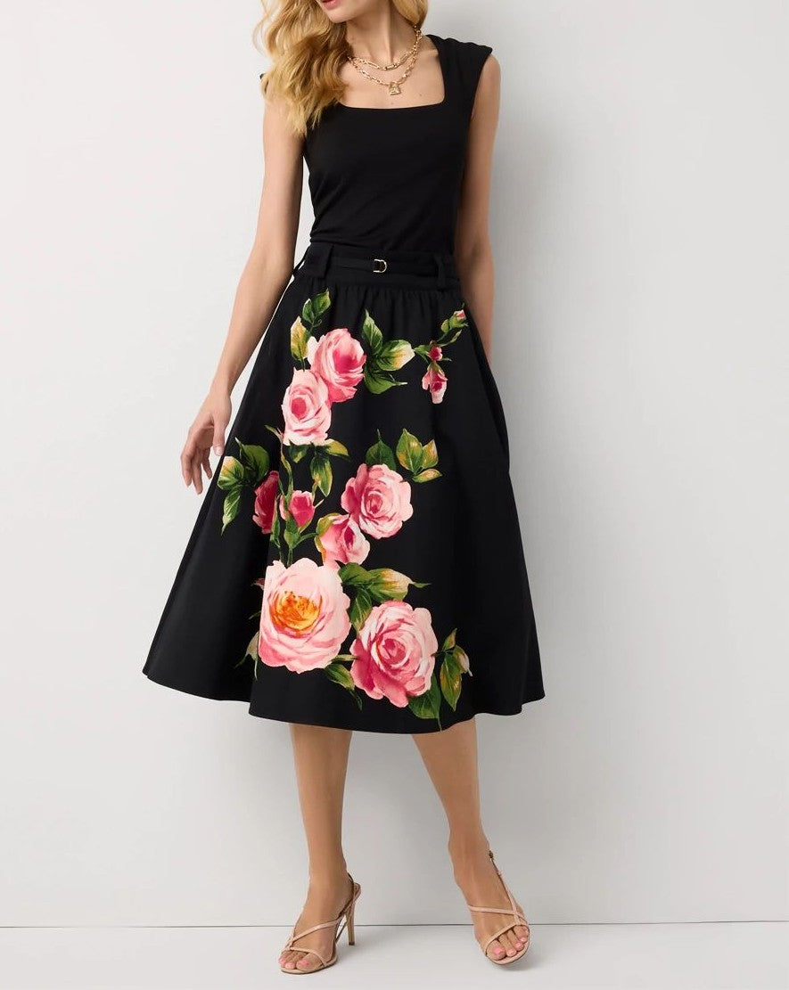 A-line Midi Skirt