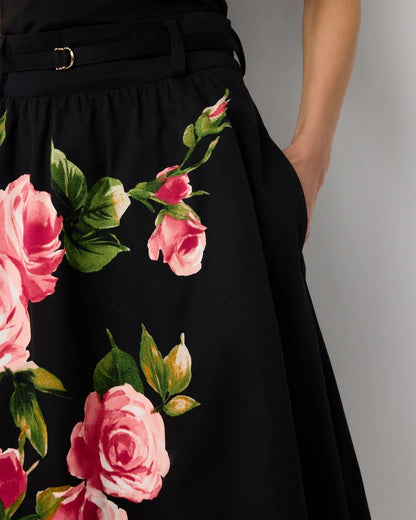 A-line Midi Skirt