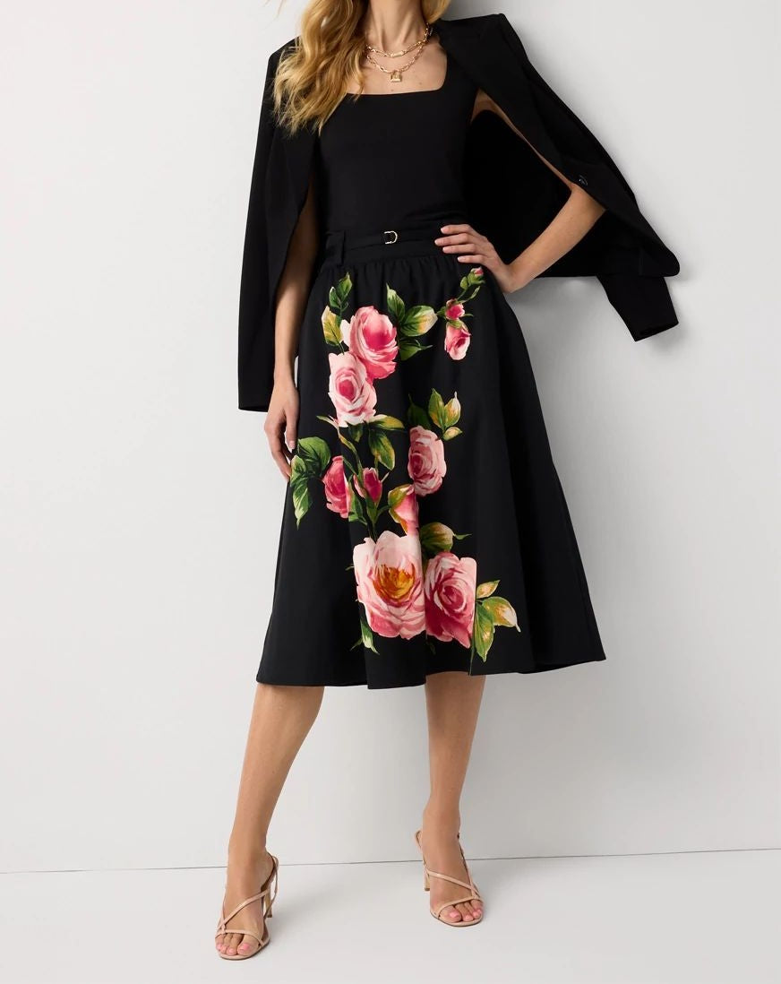 A-line Midi Skirt