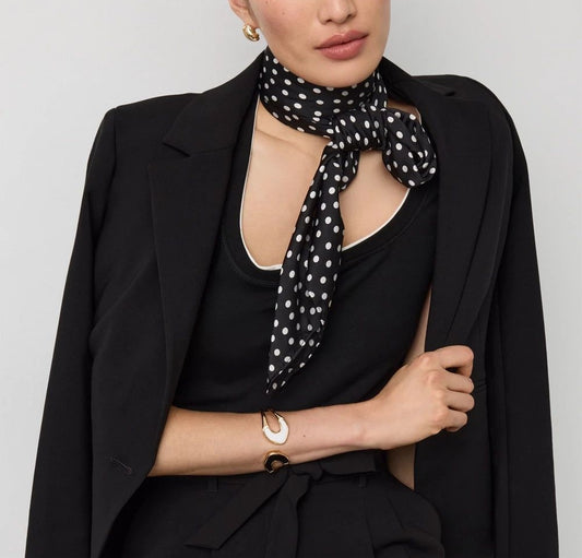 Dot Print Square Scarf