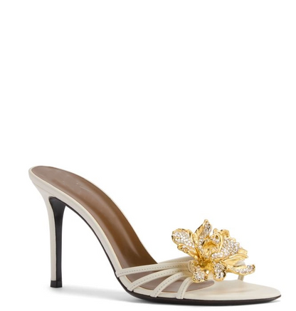 Floral Gemstone High Heels