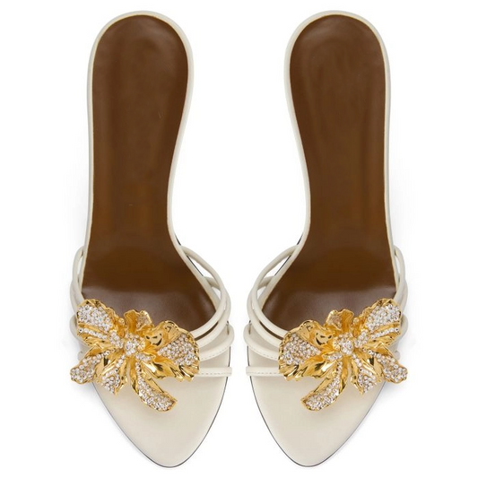 Floral Gemstone High Heels
