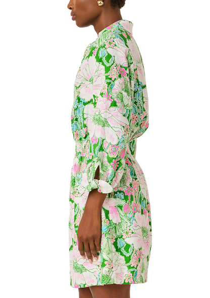 Linen Print Shirtdress