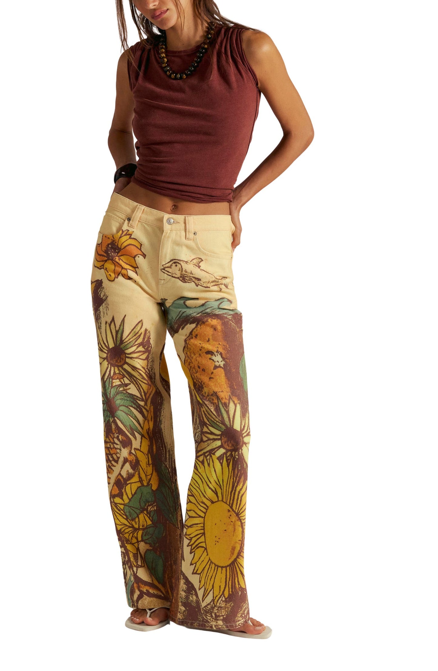Slouchy Straight Leg Jeans