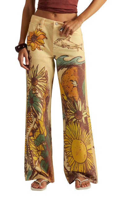 Slouchy Straight Leg Jeans