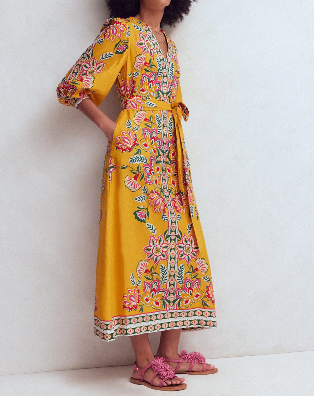 Linen Blend Dress