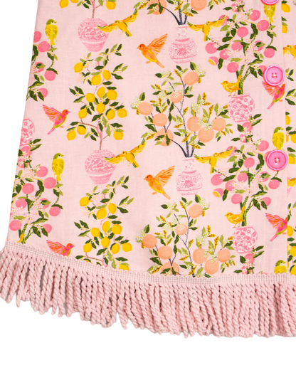 Printed Fringe Dress