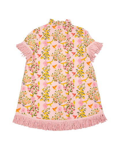 Printed Fringe Dress