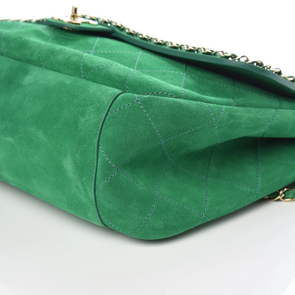 Double-C Suede XXL Classic Flap Bag
