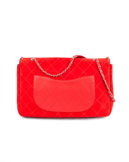 Double-C Suede XXL Classic Flap Bag