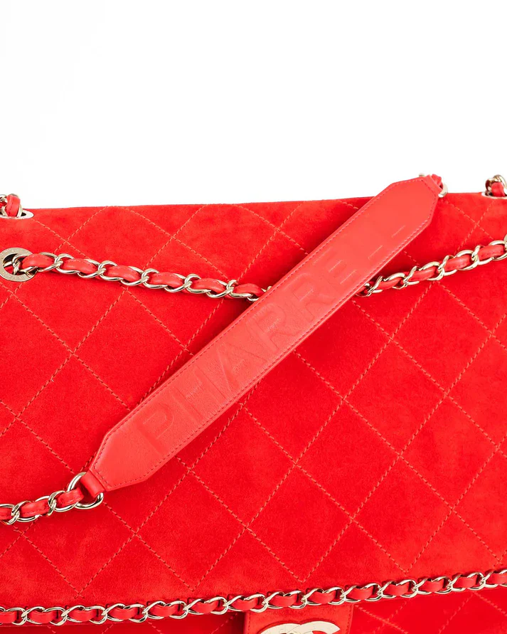 Double-C Suede XXL Classic Flap Bag