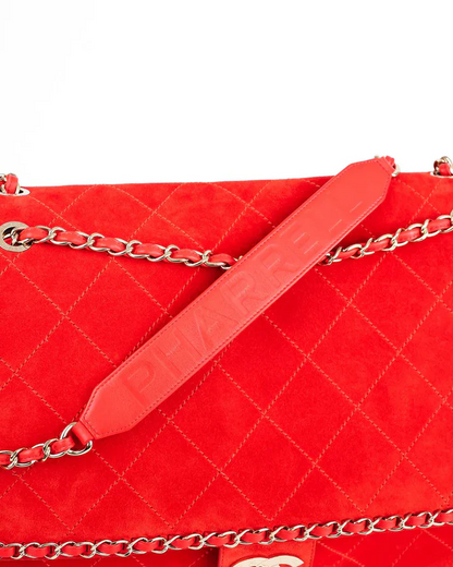 Double-C Suede XXL Classic Flap Bag
