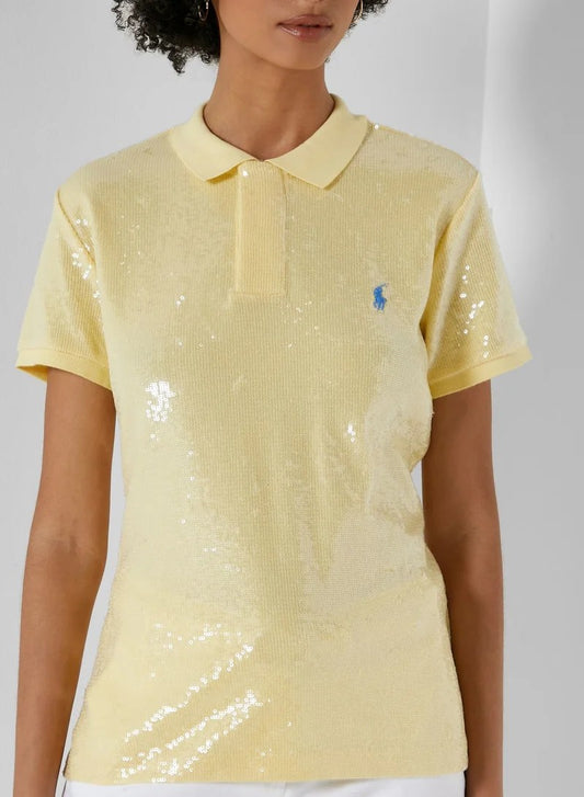 Polo sequin top