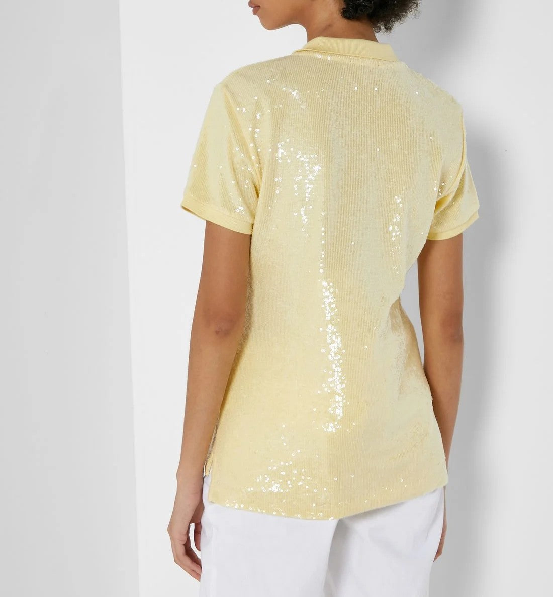 Polo sequin top