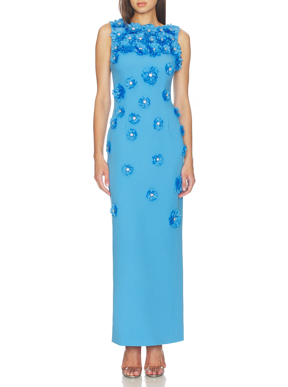 Embroidered 3D Floral Dress
