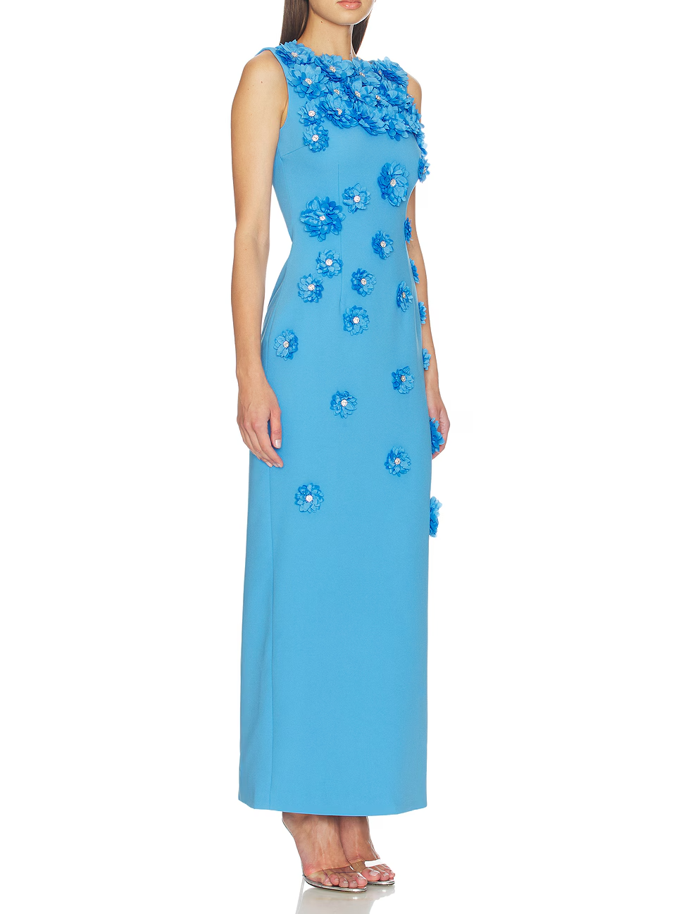 Embroidered 3D Floral Dress