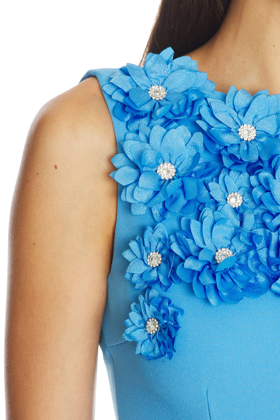 Embroidered 3D Floral Dress