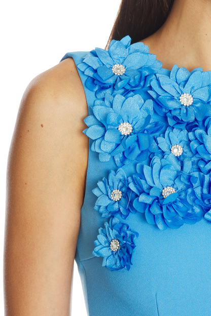 Embroidered 3D Floral Dress