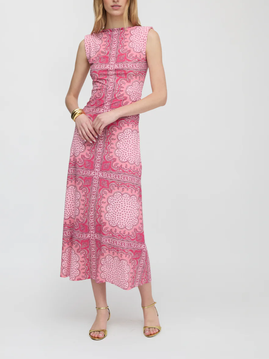 Sleeveless Printed Sloane Dress