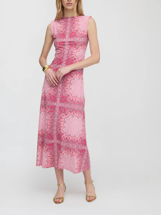 Sleeveless Printed Sloane Dress