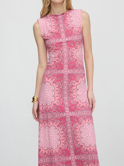 Sleeveless Printed Sloane Dress
