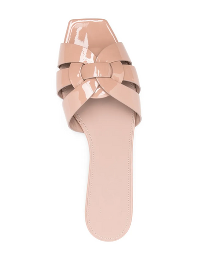 Patent leather sandals