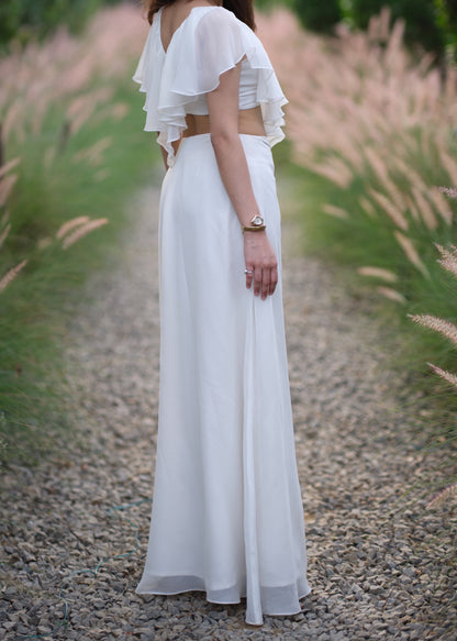 Ivory Ruffle Top