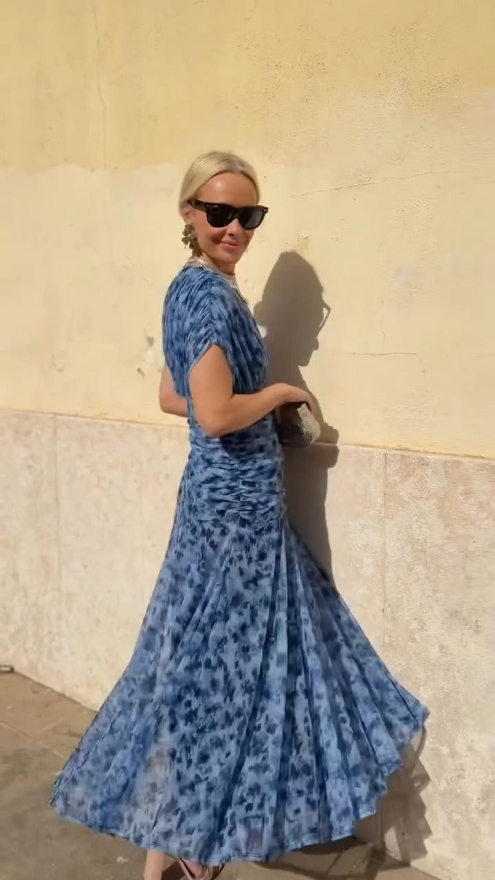 Pleated tulle dress